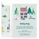 Watercolor Holiday House Invitations Image 2 of 3